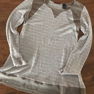 Taupe BKE Red tunic top